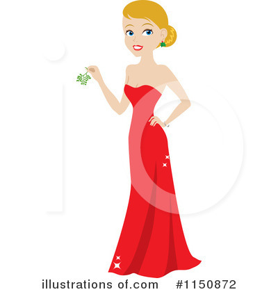 Christmas Woman Clipart #1150872 by Rosie Piter