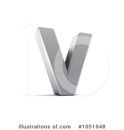 Chrome Letter Clipart #1051948 by stockillustrations