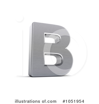 Royalty-Free (RF) Chrome Letter Clipart Illustration by stockillustrations - Stock Sample #1051954