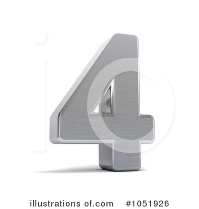 Royalty-Free (RF) Chrome Number Clipart Illustration by stockillustrations - Stock Sample #1051926