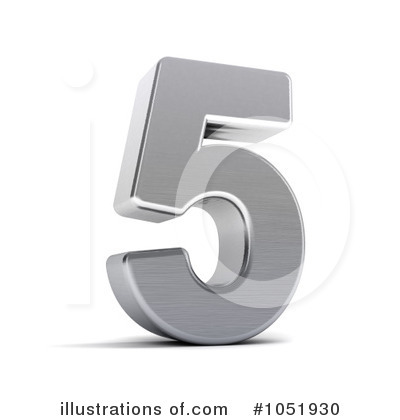 Chrome Number Clipart #1051930 by stockillustrations