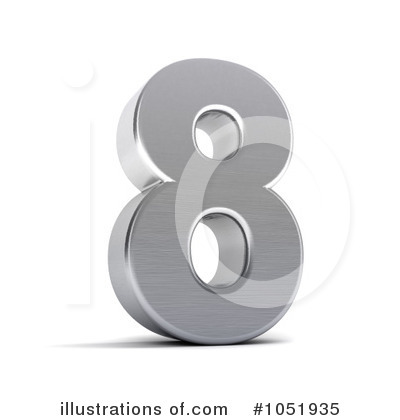 Chrome Number Clipart #1051935 by stockillustrations