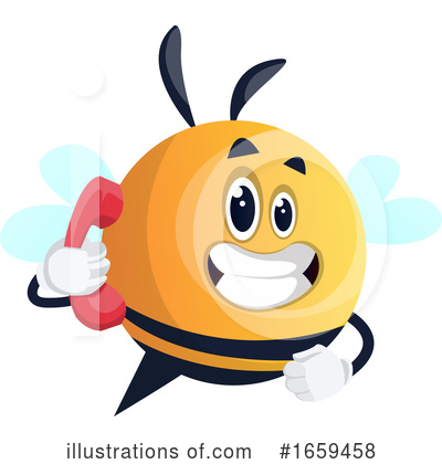 Royalty-Free (RF) Chubby Bee Clipart Illustration by Morphart Creations - Stock Sample #1659458