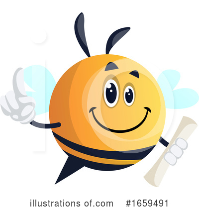 Royalty-Free (RF) Chubby Bee Clipart Illustration by Morphart Creations - Stock Sample #1659491
