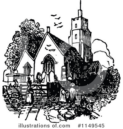 Royalty-Free (RF) Church Clipart Illustration by Prawny Vintage - Stock Sample #1149545