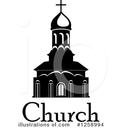 Royalty-Free (RF) Church Clipart Illustration by Vector Tradition SM - Stock Sample #1258994