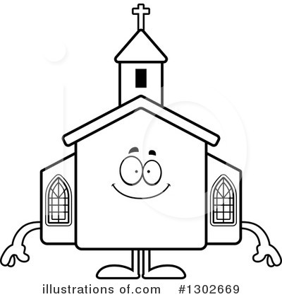 Royalty-Free (RF) Church Clipart Illustration by Cory Thoman - Stock Sample #1302669