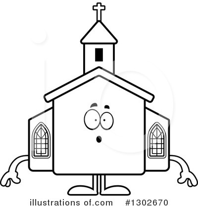 Royalty-Free (RF) Church Clipart Illustration by Cory Thoman - Stock Sample #1302670