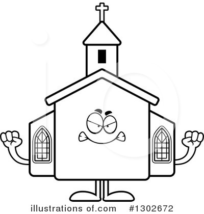 Royalty-Free (RF) Church Clipart Illustration by Cory Thoman - Stock Sample #1302672