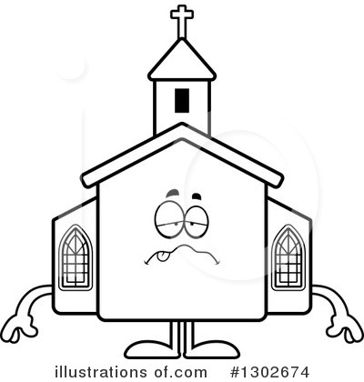 Royalty-Free (RF) Church Clipart Illustration by Cory Thoman - Stock Sample #1302674