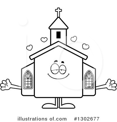 Royalty-Free (RF) Church Clipart Illustration by Cory Thoman - Stock Sample #1302677