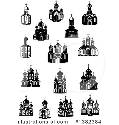 Royalty-Free (RF) Church Clipart Illustration by Vector Tradition SM - Stock Sample #1332384