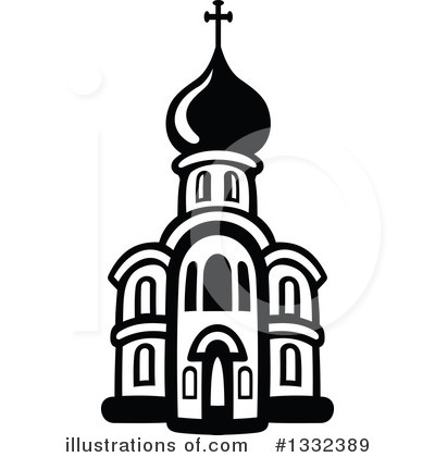 Royalty-Free (RF) Church Clipart Illustration by Vector Tradition SM - Stock Sample #1332389
