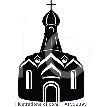 Royalty-Free (RF) Church Clipart Illustration by Vector Tradition SM - Stock Sample #1332393