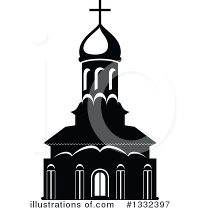 Royalty-Free (RF) Church Clipart Illustration by Vector Tradition SM - Stock Sample #1332397