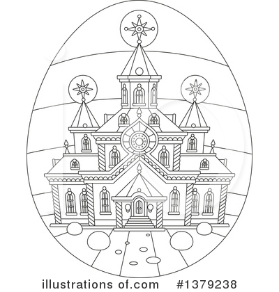 Royalty-Free (RF) Church Clipart Illustration by Alex Bannykh - Stock Sample #1379238