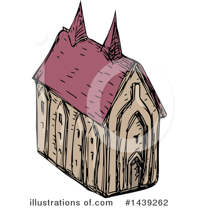 Royalty-Free (RF) Church Clipart Illustration by patrimonio - Stock Sample #1439262