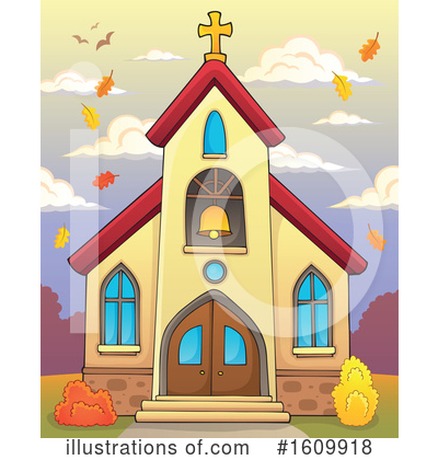 Royalty-Free (RF) Church Clipart Illustration by visekart - Stock Sample #1609918