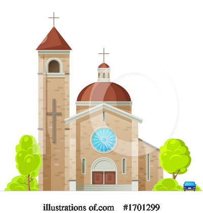 Royalty-Free (RF) Church Clipart Illustration by Vector Tradition SM - Stock Sample #1701299