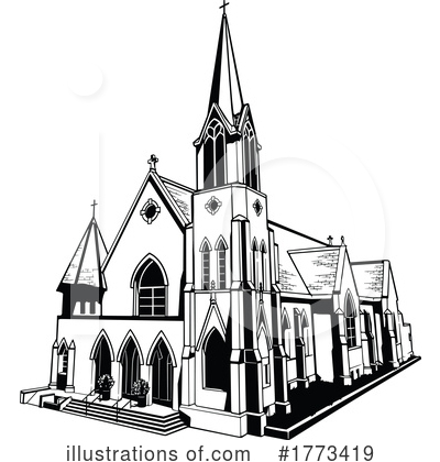 Royalty-Free (RF) Church Clipart Illustration by dero - Stock Sample #1773419