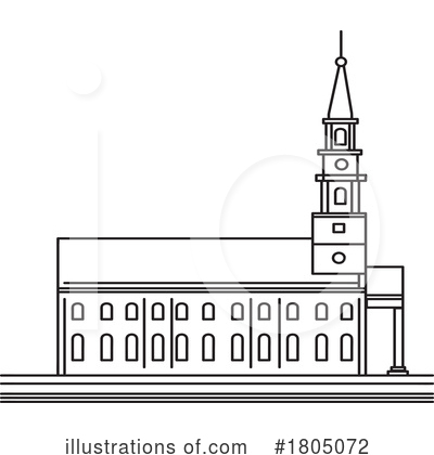 Royalty-Free (RF) Church Clipart Illustration by patrimonio - Stock Sample #1805072