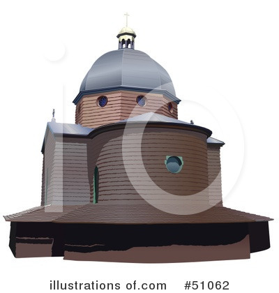 Royalty-Free (RF) Church Clipart Illustration by dero - Stock Sample #51062