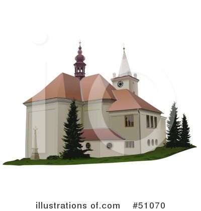 Royalty-Free (RF) Church Clipart Illustration by dero - Stock Sample #51070