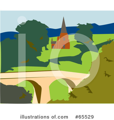 Royalty-Free (RF) Church Clipart Illustration by Dennis Holmes Designs - Stock Sample #65529