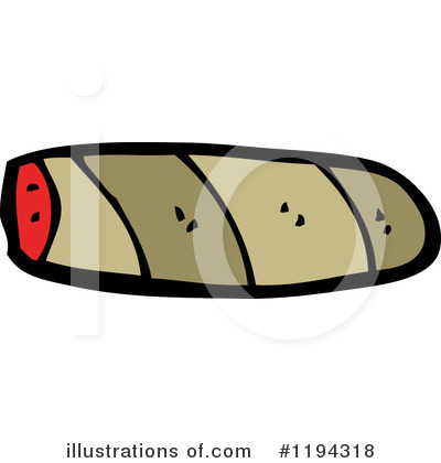 Royalty-Free (RF) Cigar Clipart Illustration by lineartestpilot - Stock Sample #1194318