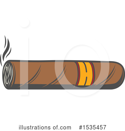 Royalty-Free (RF) Cigar Clipart Illustration by Vector Tradition SM - Stock Sample #1535457