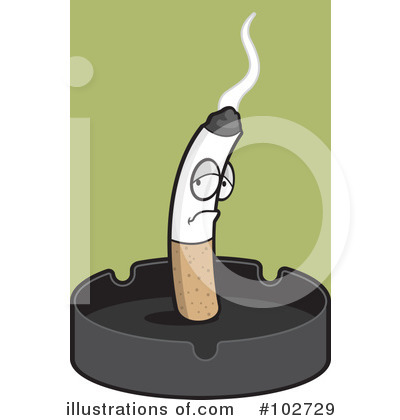 Royalty-Free (RF) Cigarette Clipart Illustration by Cory Thoman - Stock Sample #102729