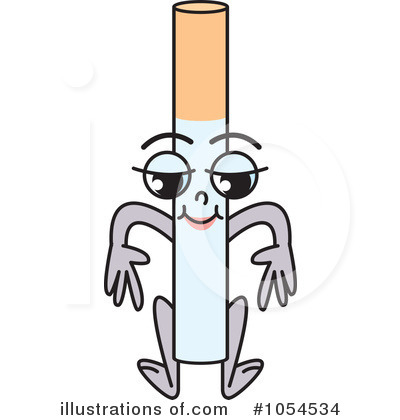Royalty-Free (RF) Cigarette Clipart Illustration by Lal Perera - Stock Sample #1054534