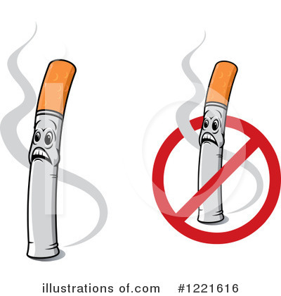 Royalty-Free (RF) Cigarette Clipart Illustration by Vector Tradition SM - Stock Sample #1221616