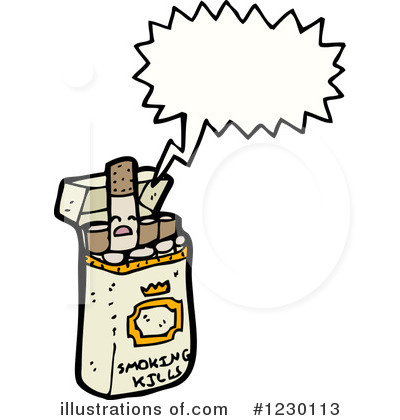 Royalty-Free (RF) Cigarette Clipart Illustration by lineartestpilot - Stock Sample #1230113