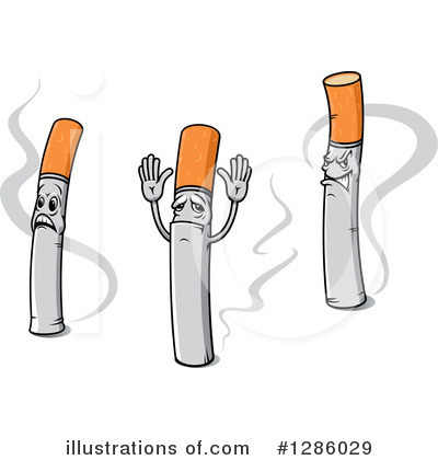 Royalty-Free (RF) Cigarette Clipart Illustration by Vector Tradition SM - Stock Sample #1286029