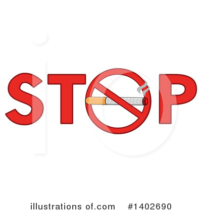 Royalty-Free (RF) Cigarette Clipart Illustration by Hit Toon - Stock Sample #1402690