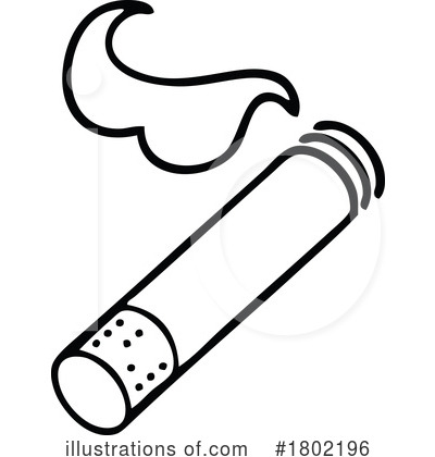 Royalty-Free (RF) Cigarette Clipart Illustration by lineartestpilot - Stock Sample #1802196