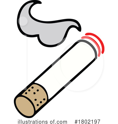 Royalty-Free (RF) Cigarette Clipart Illustration by lineartestpilot - Stock Sample #1802197