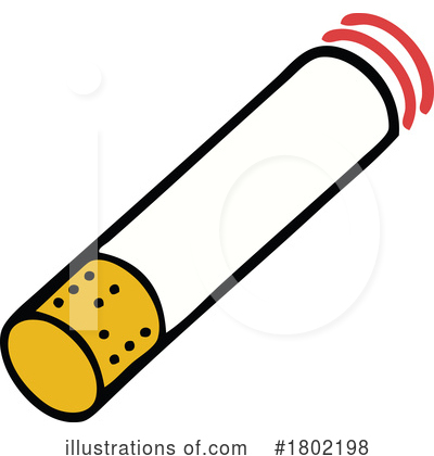 Royalty-Free (RF) Cigarette Clipart Illustration by lineartestpilot - Stock Sample #1802198
