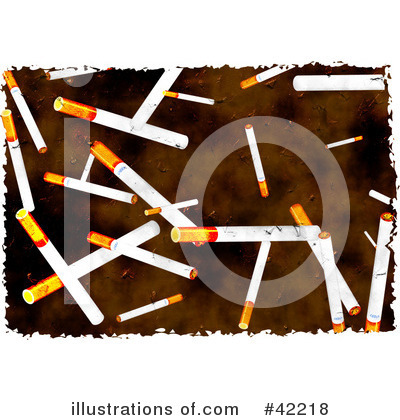Royalty-Free (RF) Cigarette Clipart Illustration by Prawny - Stock Sample #42218