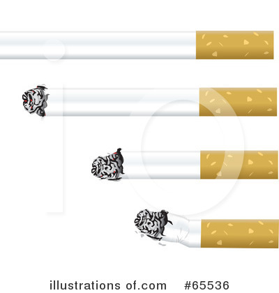 Royalty-Free (RF) Cigarette Clipart Illustration by Dennis Holmes Designs - Stock Sample #65536