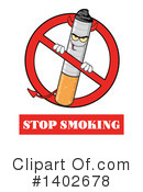 Cigarette Mascot Clipart #1402678 by Hit Toon