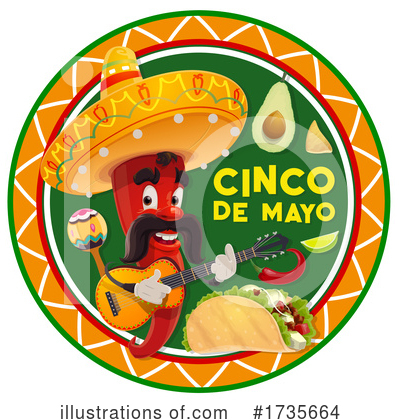 Royalty-Free (RF) Cinco De Mayo Clipart Illustration by Vector Tradition SM - Stock Sample #1735664