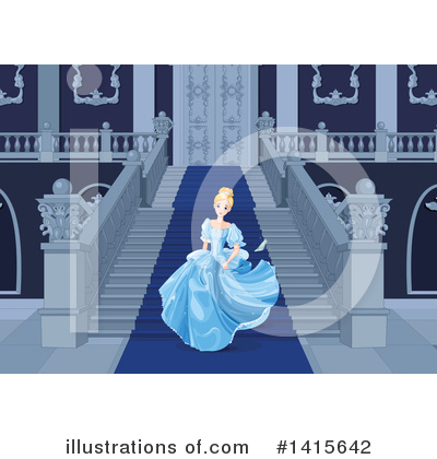 Royalty-Free (RF) Cinderella Clipart Illustration by Pushkin - Stock Sample #1415642