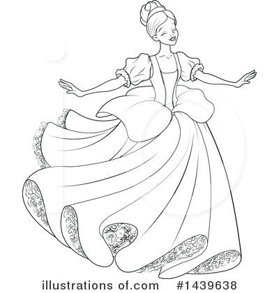 Royalty-Free (RF) Cinderella Clipart Illustration by Pushkin - Stock Sample #1439638