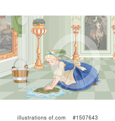 Royalty-Free (RF) Cinderella Clipart Illustration by Pushkin - Stock Sample #1507643