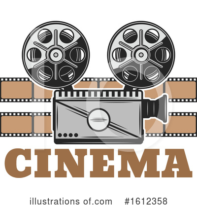 Movie Camera Clipart #1612358 by Vector Tradition SM