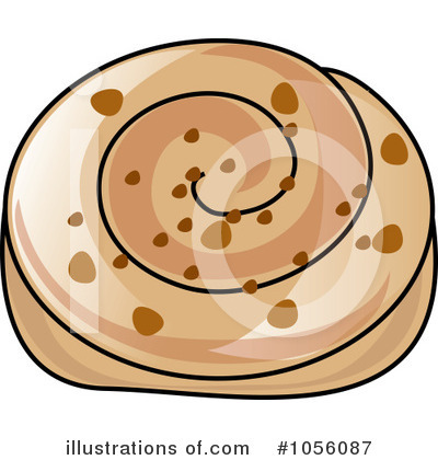 Cinnamon Roll Clipart #1056087 by Pams Clipart