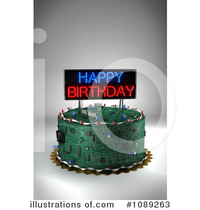 Royalty-Free (RF) Circuit Board Clipart Illustration by stockillustrations - Stock Sample #1089263