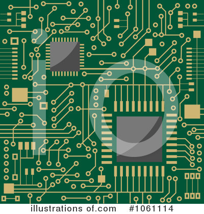 Circuit Board Clipart #1061114 by Vector Tradition SM